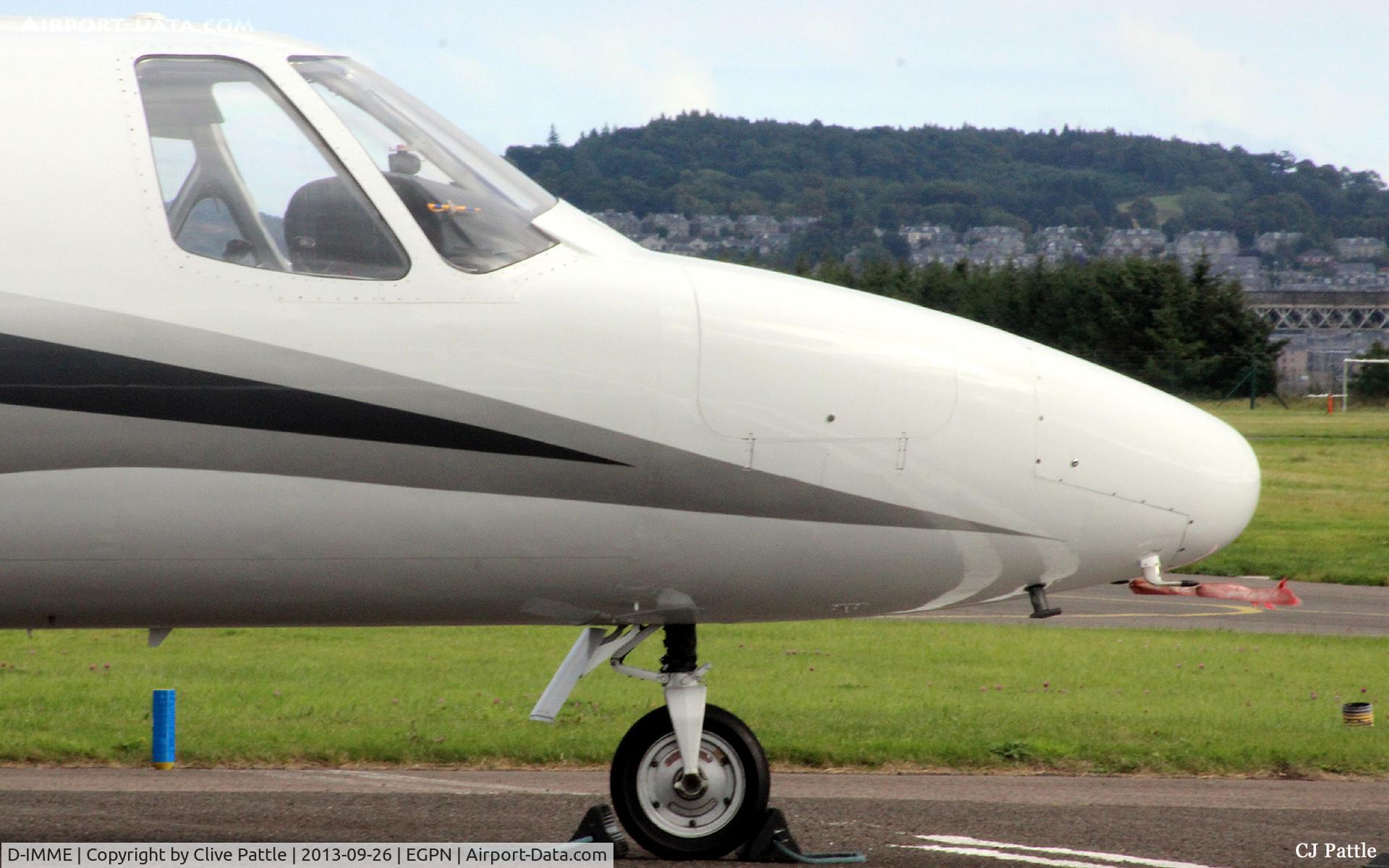 D-IMME, 1999 Cessna 551 Citation II/SP C/N 551-0400, Close up nose detail at Dundee