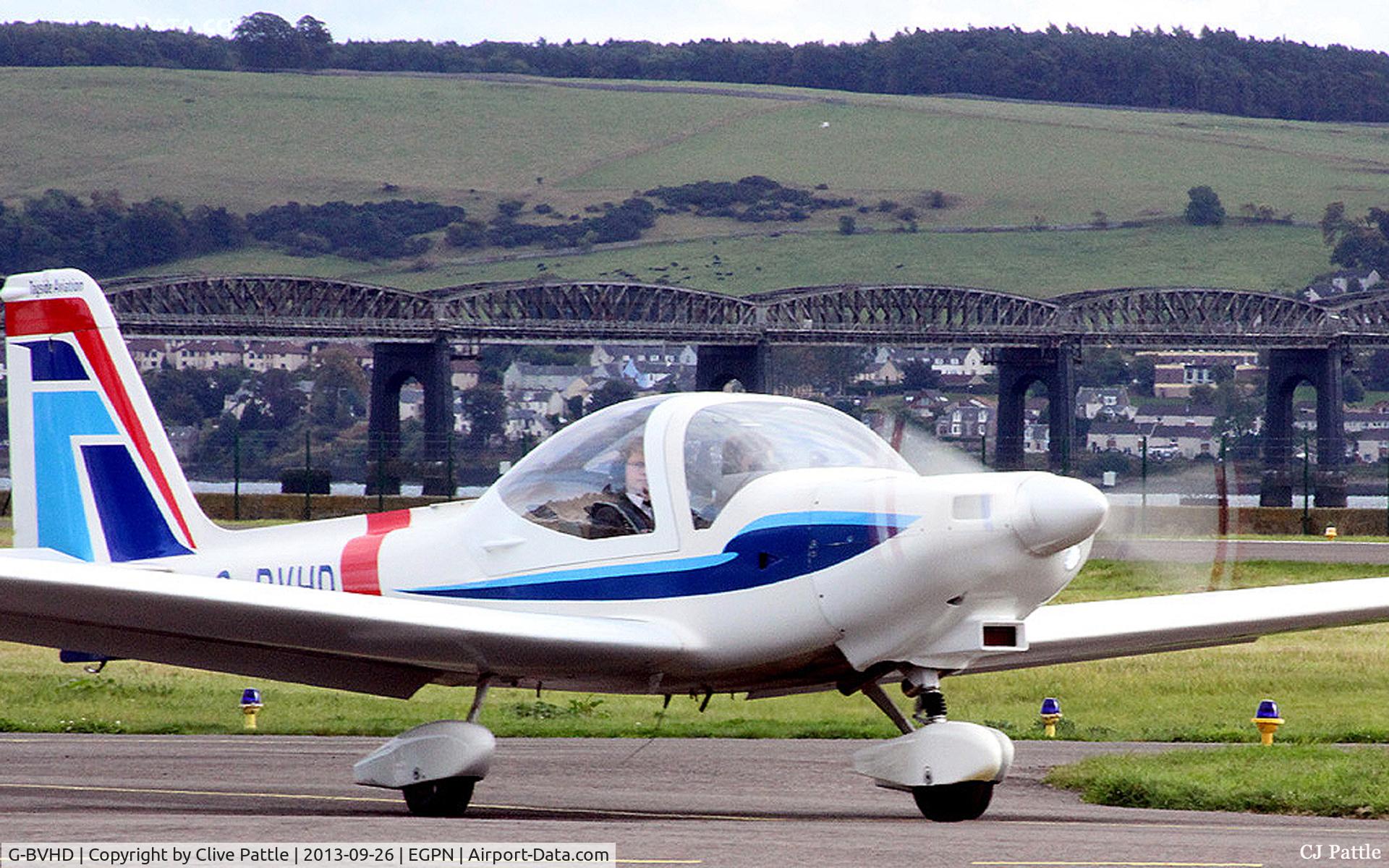 G-BVHD, 1994 Grob G-115D-2 C/N 82006, Tayside Aviation Heron heads out on another Student sortie at Dundee