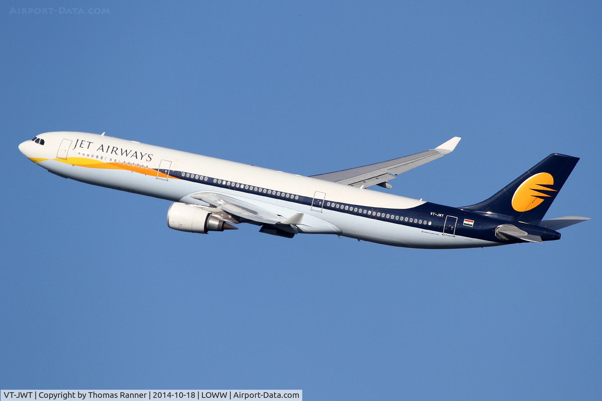 VT-JWT, 2012 Airbus A330-302 C/N 1370, Jet Airways A330