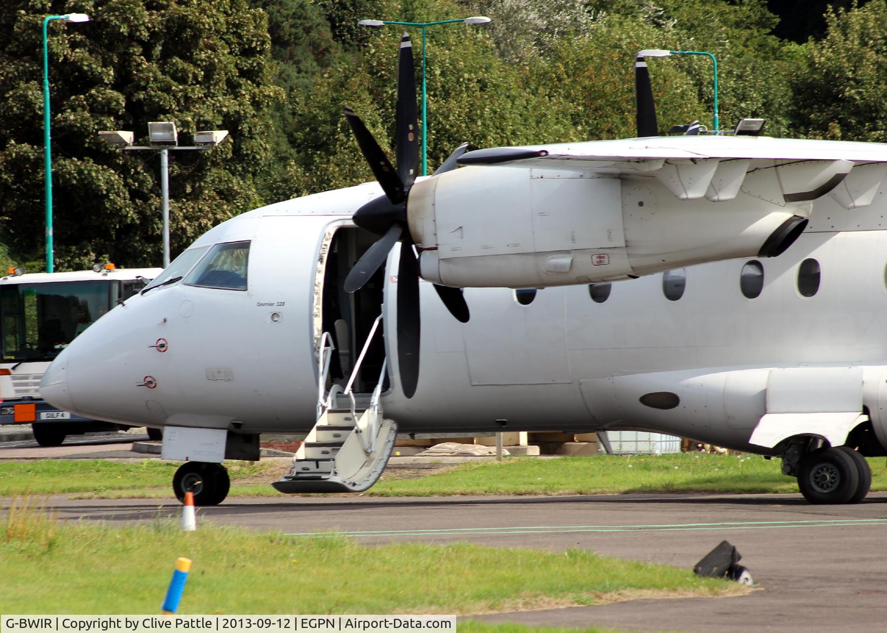 G-BWIR, 1995 Dornier 328-100 C/N 3023, Nose detail of this Lognair/Flybe Dornier 328 at Dundee Riverside EGPN