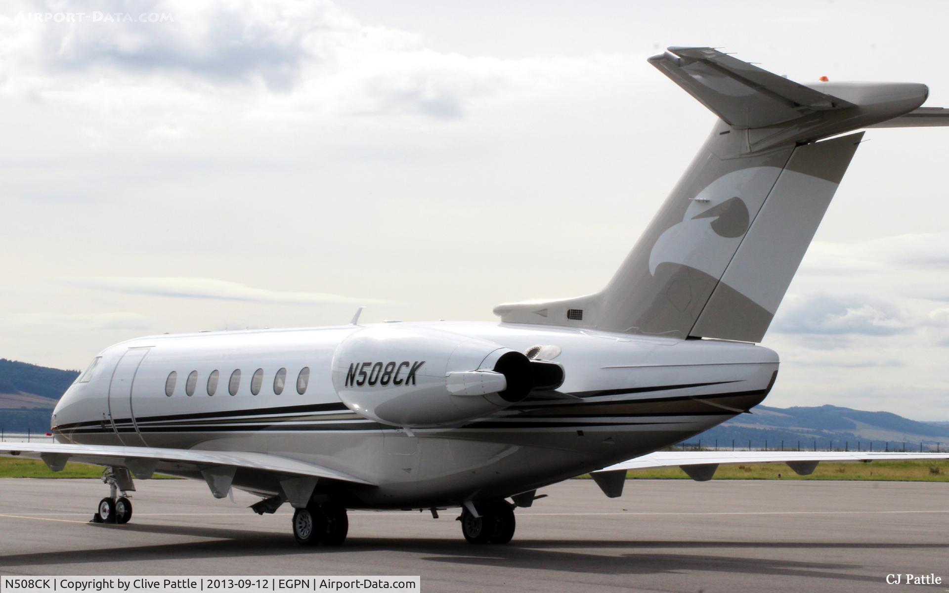 N508CK, 2009 Hawker Beechcraft 4000 C/N RC-9, On the apron at Dundee Riverside EGPN