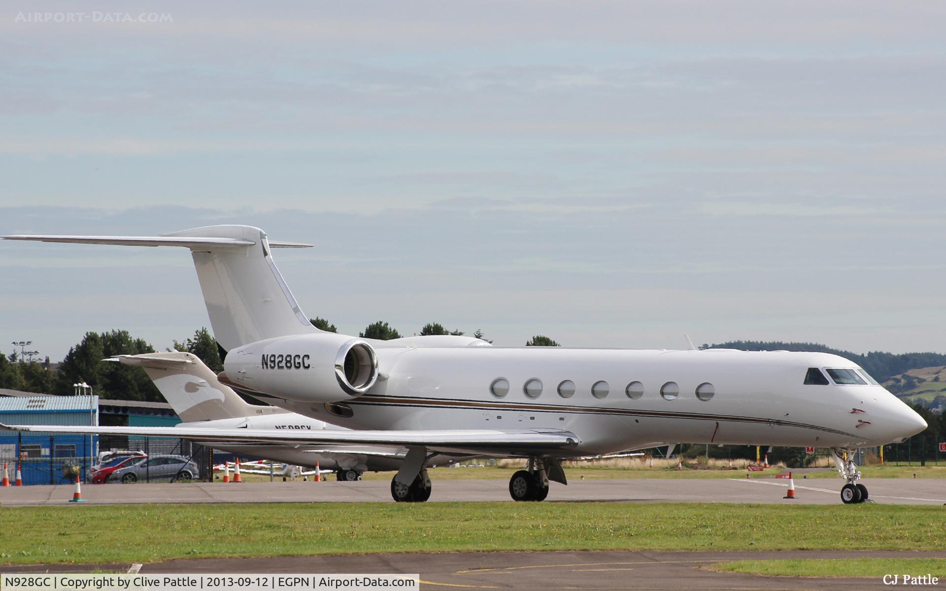 N928GC, 2003 Gulfstream Aerospace G-IV (G400) C/N 1513, On the apron at Dundee Riverside EGPN
