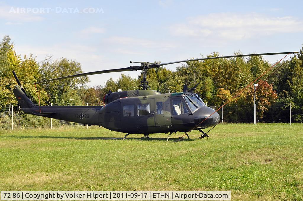 72 86, Bell (Dornier) UH-1D Iroquois (205) C/N 8406, at Niederstetten
