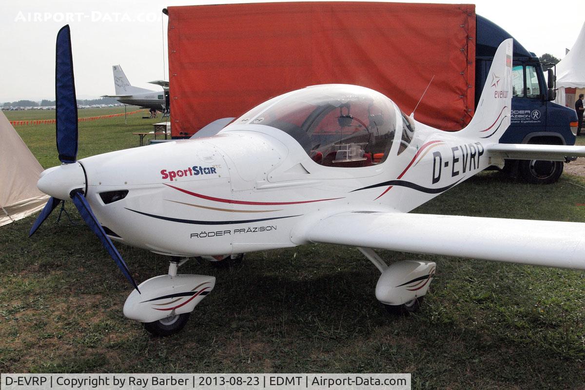 D-EVRP, 2012 Evektor-Aerotechnik SportStar C/N 2012-1501, Evektor SportStar [2012-1501] Tannheim~D 23/08/2013