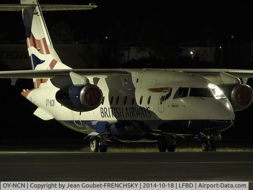 OY-NCN, 2001 Fairchild Dornier 328-310 328JET C/N 3193, Sun-Air of Scandinavia (Caen football team'charter