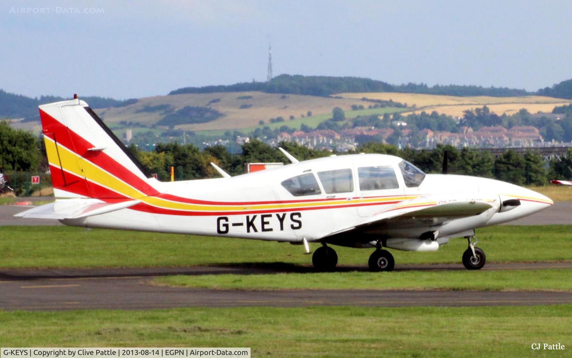 G-KEYS, 1978 Piper PA-23-250 Aztec F C/N 27-7854052, Parked up at Dundee Riverside EGPN