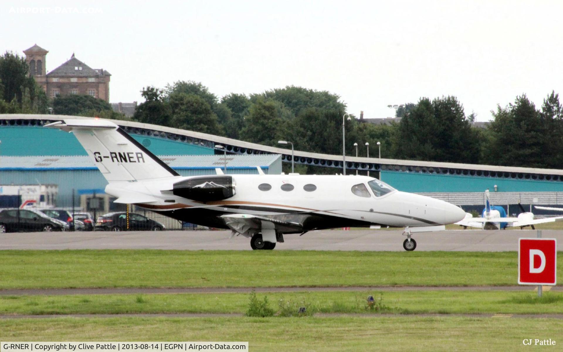 G-RNER, 2012 Cessna 510 Citation Mustang Citation Mustang C/N 510-0409, Parked up at Dundee