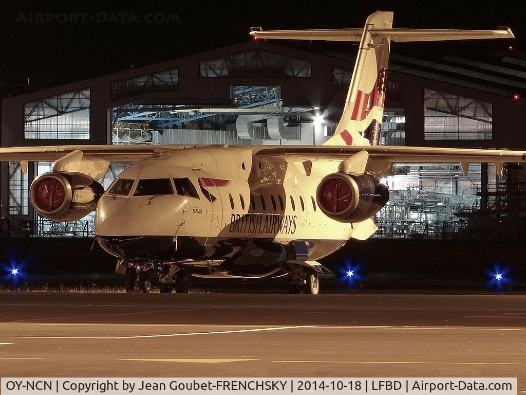 OY-NCN, 2001 Fairchild Dornier 328-310 328JET C/N 3193, Sun-Air of Scandinavia (Caen football team'charter