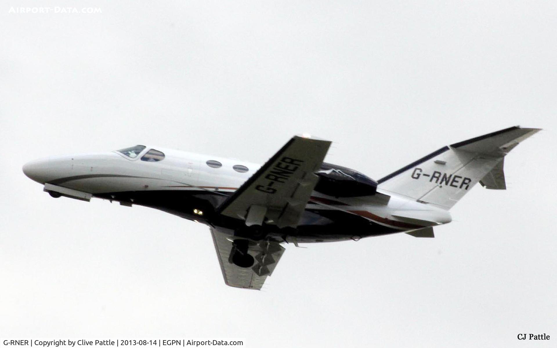 G-RNER, 2012 Cessna 510 Citation Mustang Citation Mustang C/N 510-0409, Climb out from Dundee Riverside EGPN