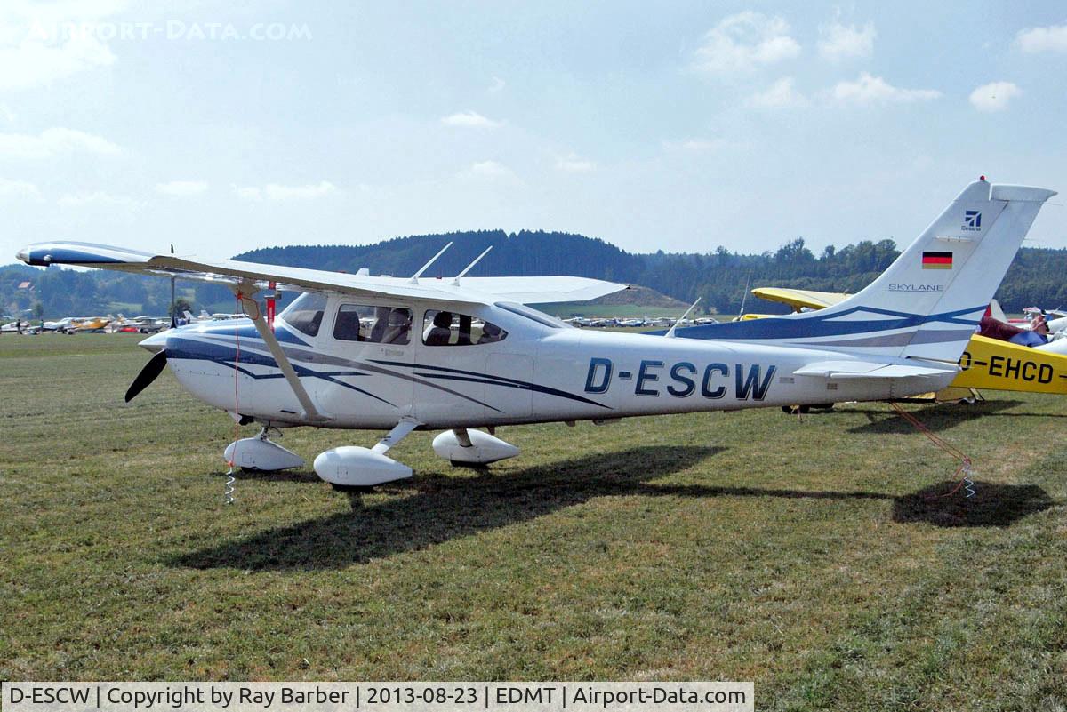 D-ESCW, 2007 Cessna 182T Skylane C/N 18281979, Cessna 182T Skylane [182-81979] Tannheim~D 23/08/2013