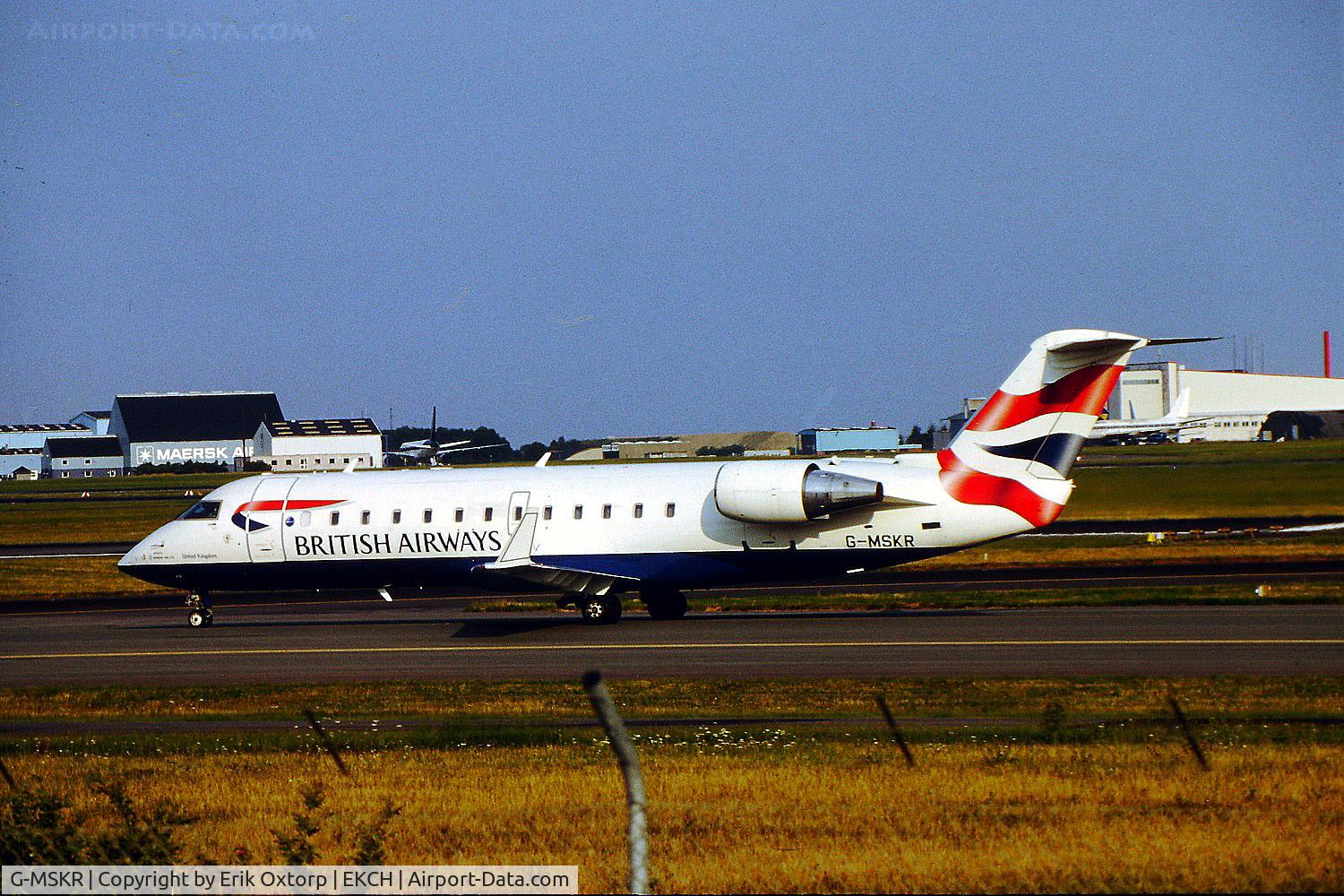 G-MSKR, 2000 Canadair CRJ-200LR (CL-600-2B19) C/N 7373, G-MSKR in CPH 2002-07