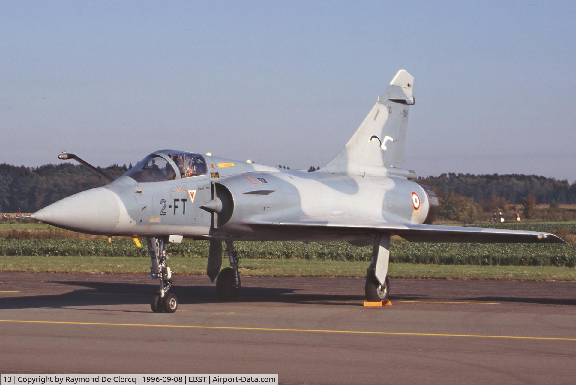 13, Dassault Mirage 2000-5F C/N not found 13, At the Brustem Airshow on 8-9-1996.