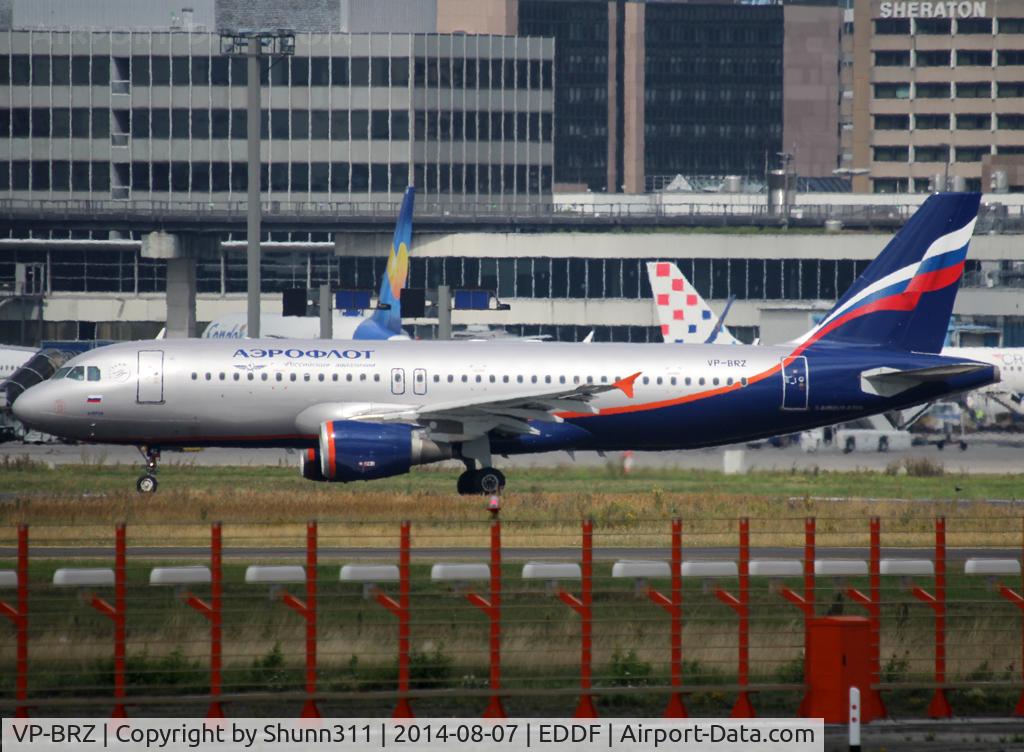 VP-BRZ, 2007 Airbus A320-214 C/N 3157, Lining up rwy 25M for departure