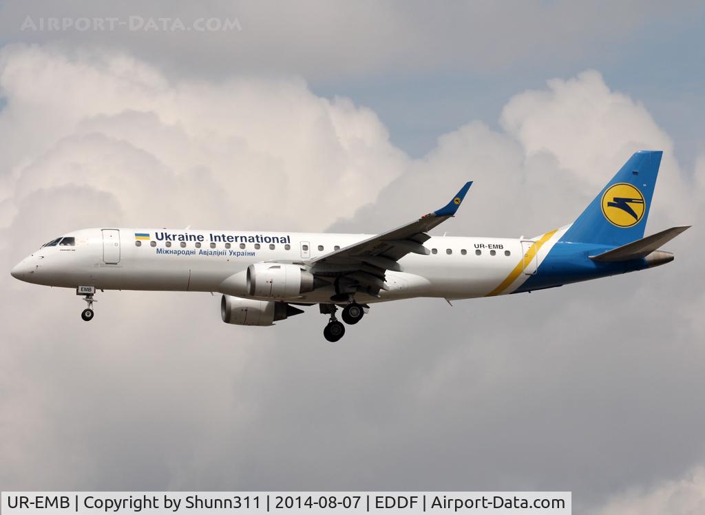 UR-EMB, 2012 Embraer 190STD (ERJ-190-100) C/N 19000501, Landing rwy 25L