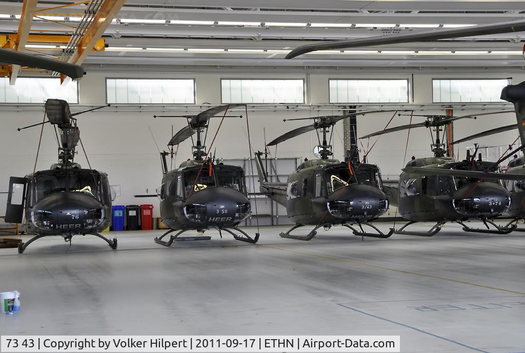73 43, Bell (Dornier) UH-1D Iroquois (205) C/N 8463, at Niederstetten