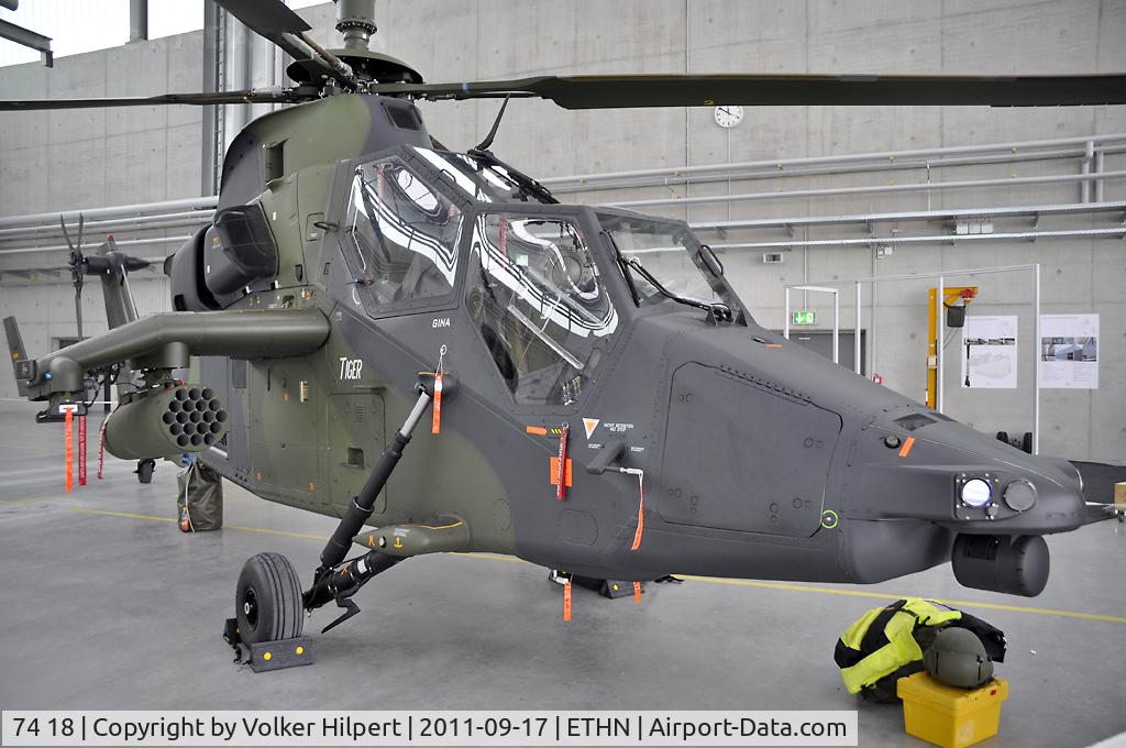 74 18, Eurocopter EC-665 Tiger UHT C/N 1018/UHT18, at Niederstetten