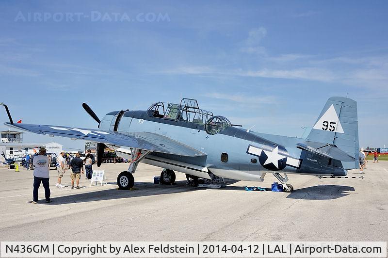 N436GM, Grumman TBM-3E Avenger C/N 4341 (Bu91436), Sun-N-Fun