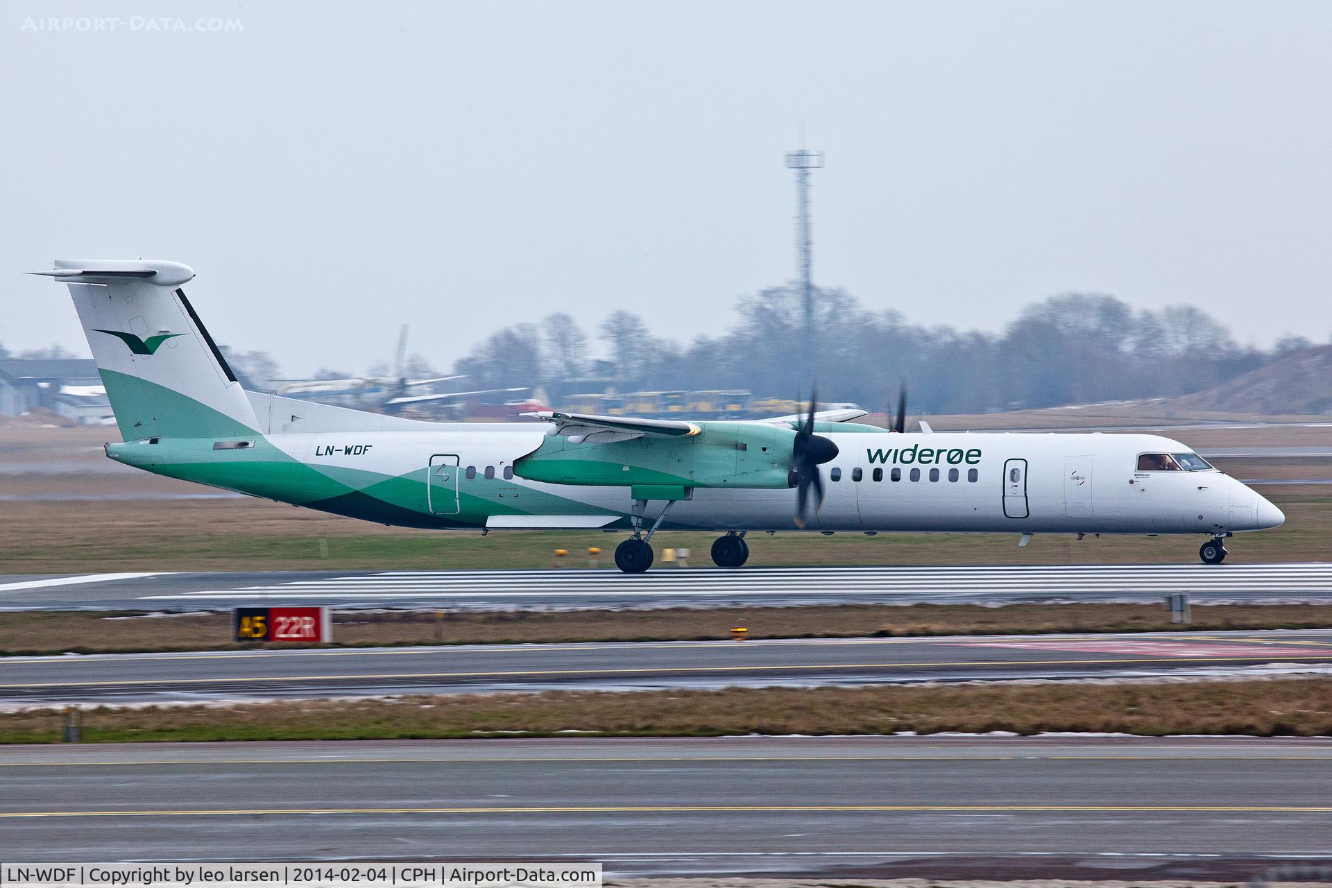 LN-WDF, 2009 De Havilland Canada DHC-8-402Q Dash 8 C/N 4244, Copenhagen 4.2.14