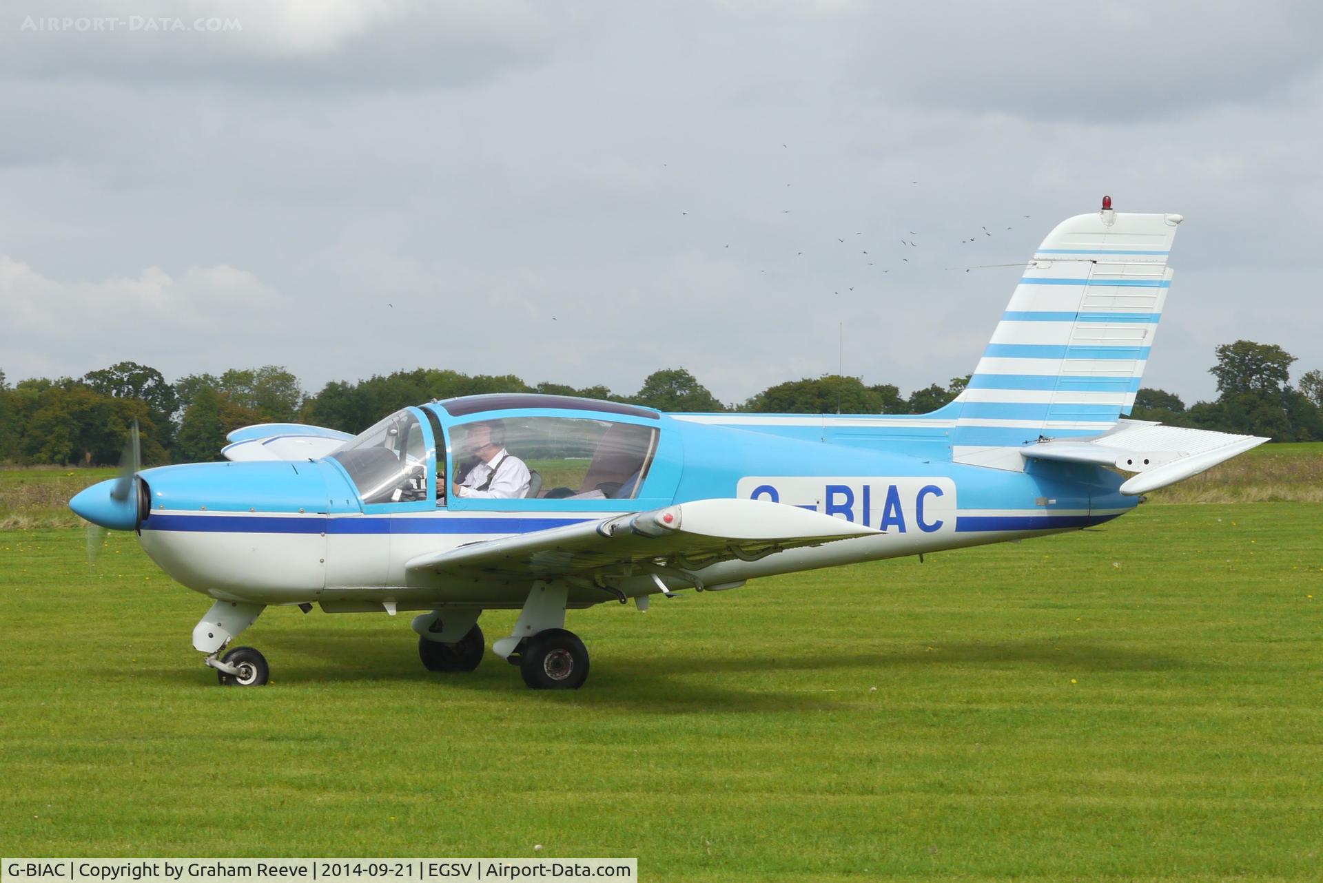 G-BIAC, 1980 Socata Rallye 235E Gabier C/N 13323, Just landed.