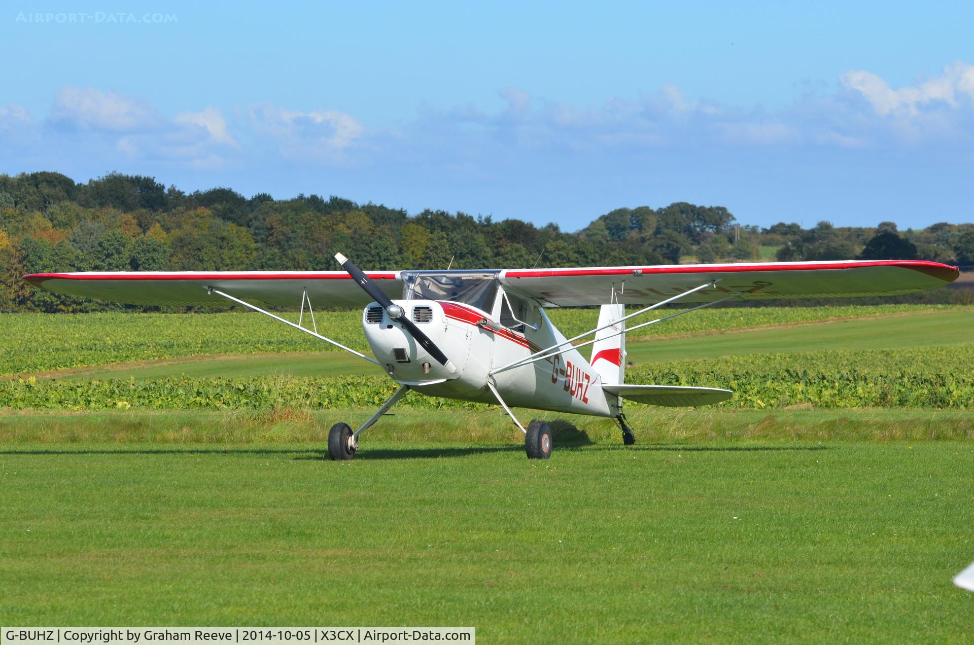 G-BUHZ, 1948 Cessna 120 C/N 14950, Parked at Northrepps.