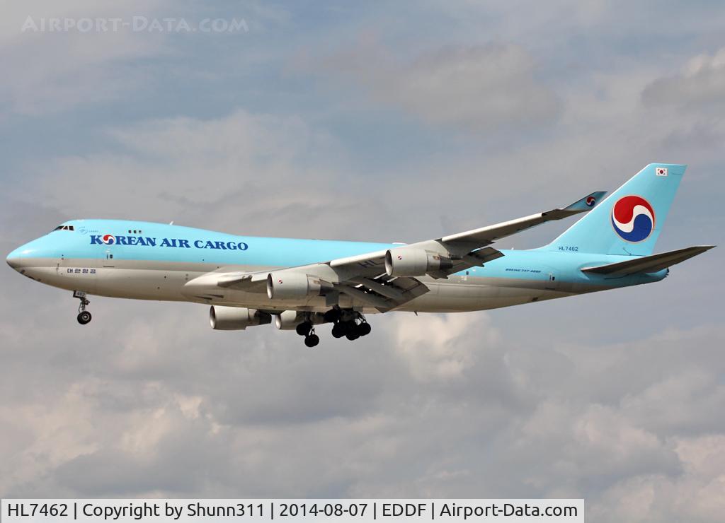 HL7462, 1997 Boeing 747-4B5F/SCD C/N 26406, Landing rwy 25L