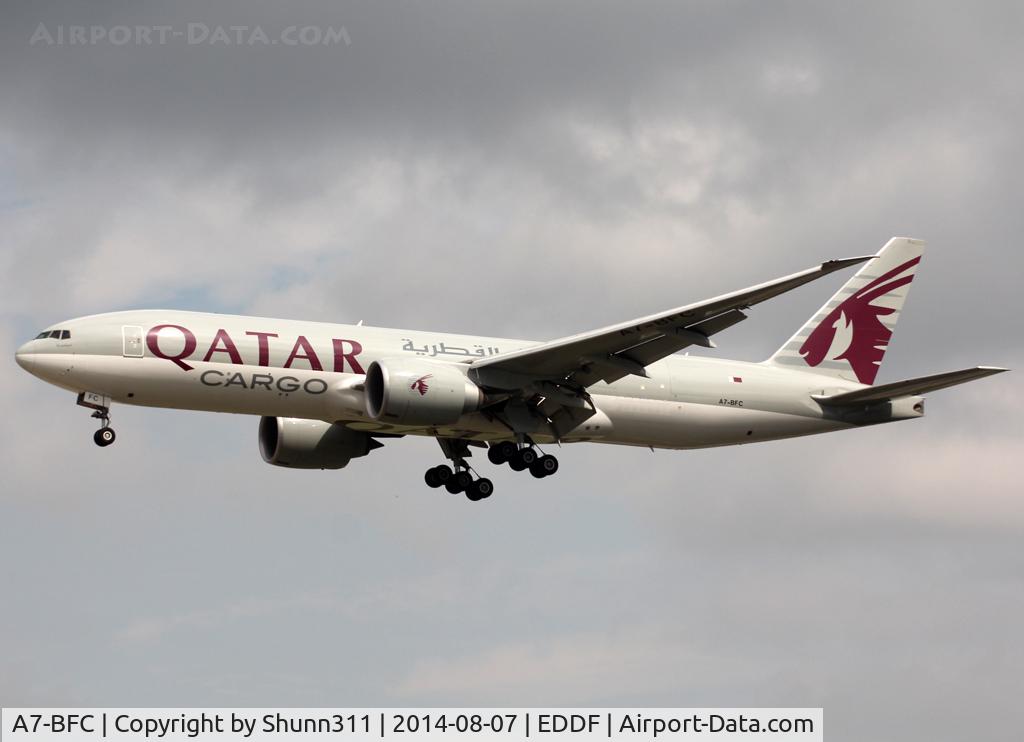 A7-BFC, 2011 Boeing 777-FDZ C/N 36099, Landing rwy 25L