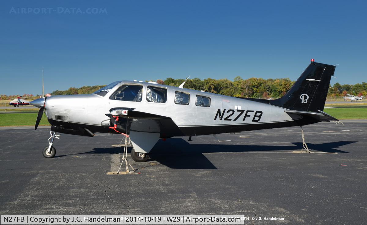 N27FB, Raytheon Aircraft Company G36 C/N E-3727, At Bay Bridge Airport MD.