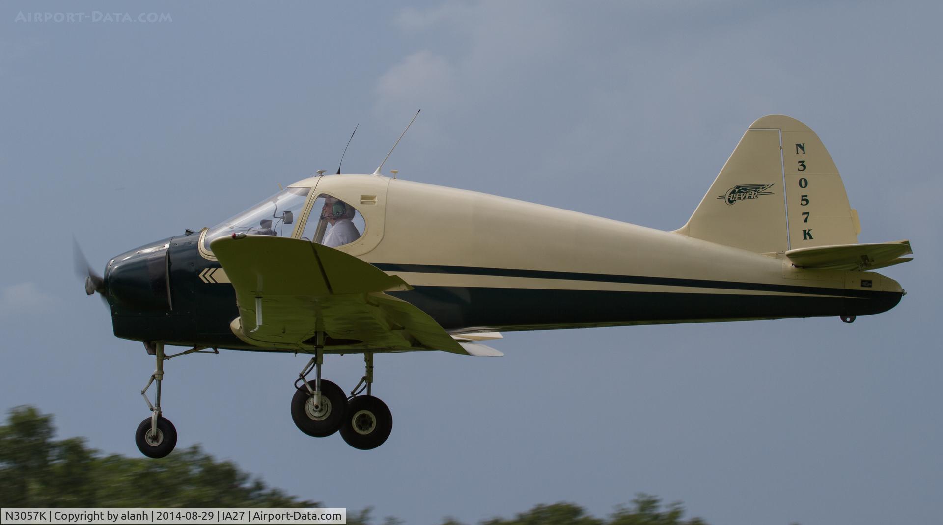 N3057K, 1946 Culver V C/N V-276, Landing at Antique Airfield