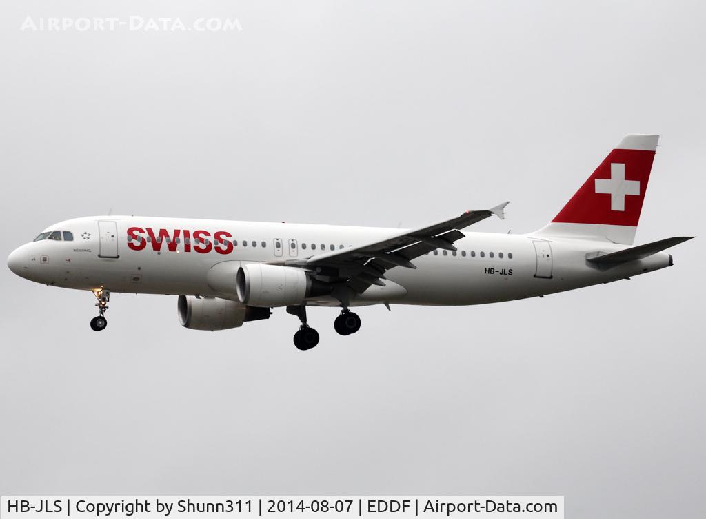HB-JLS, 2012 Airbus A320-214 C/N 5069, Landing rwy 25L