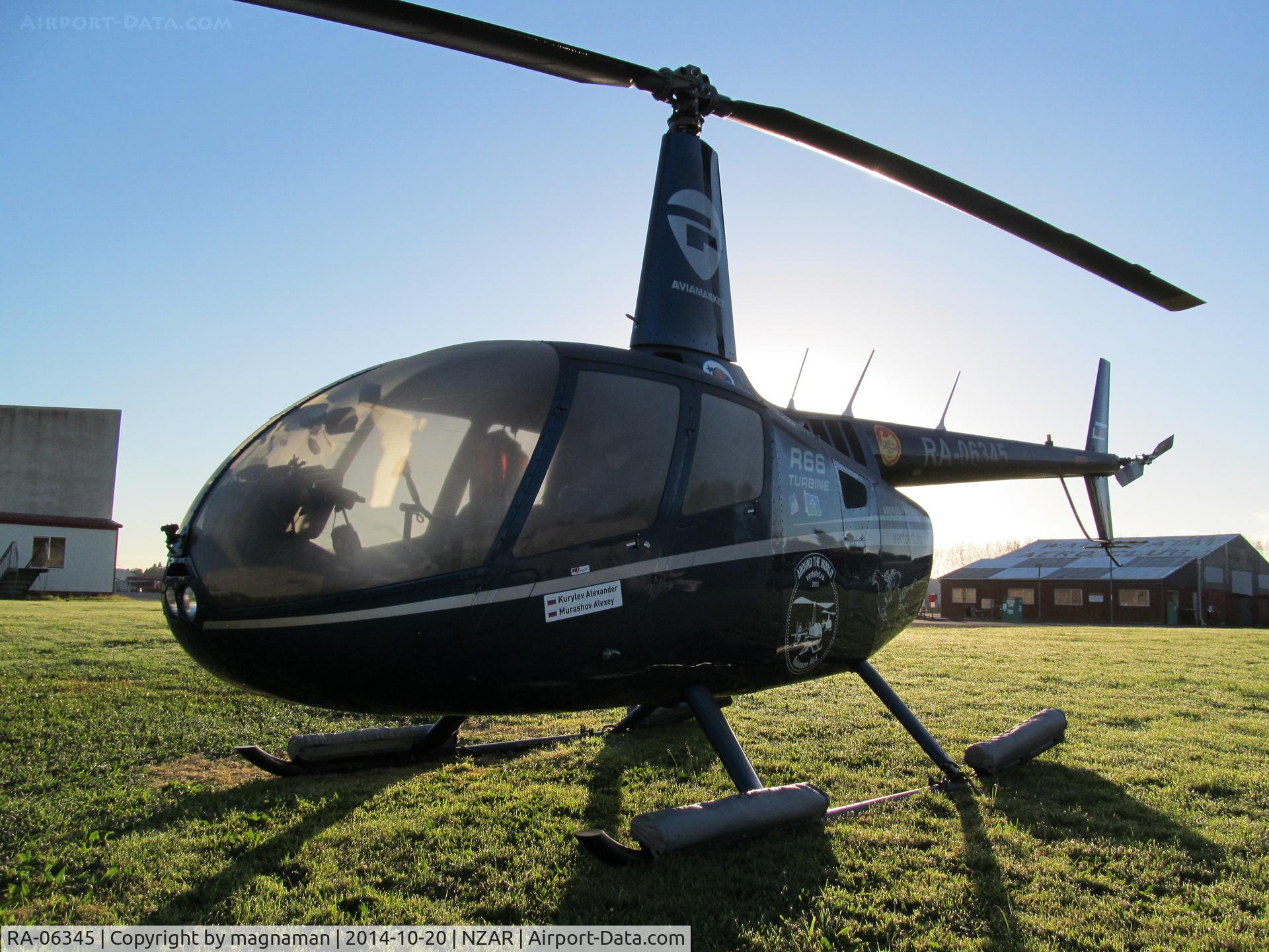 RA-06345, Robinson R66 Turbine C/N 0323, sunny morning to welcome the world trotters