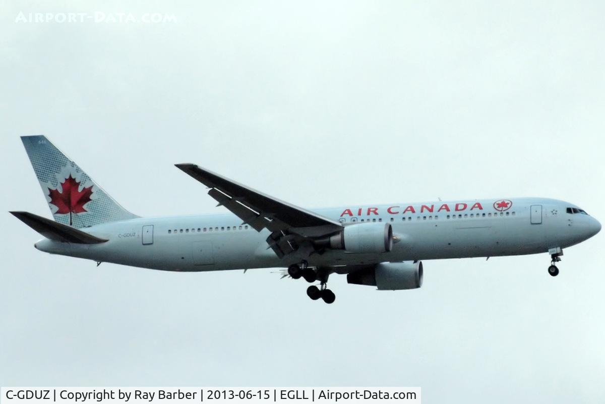 C-GDUZ, 1991 Boeing 767-38E C/N 25347, Boeing 767-38EER [25347] (Air Canada) Home~G 15/06/2013. On approach 27L.
