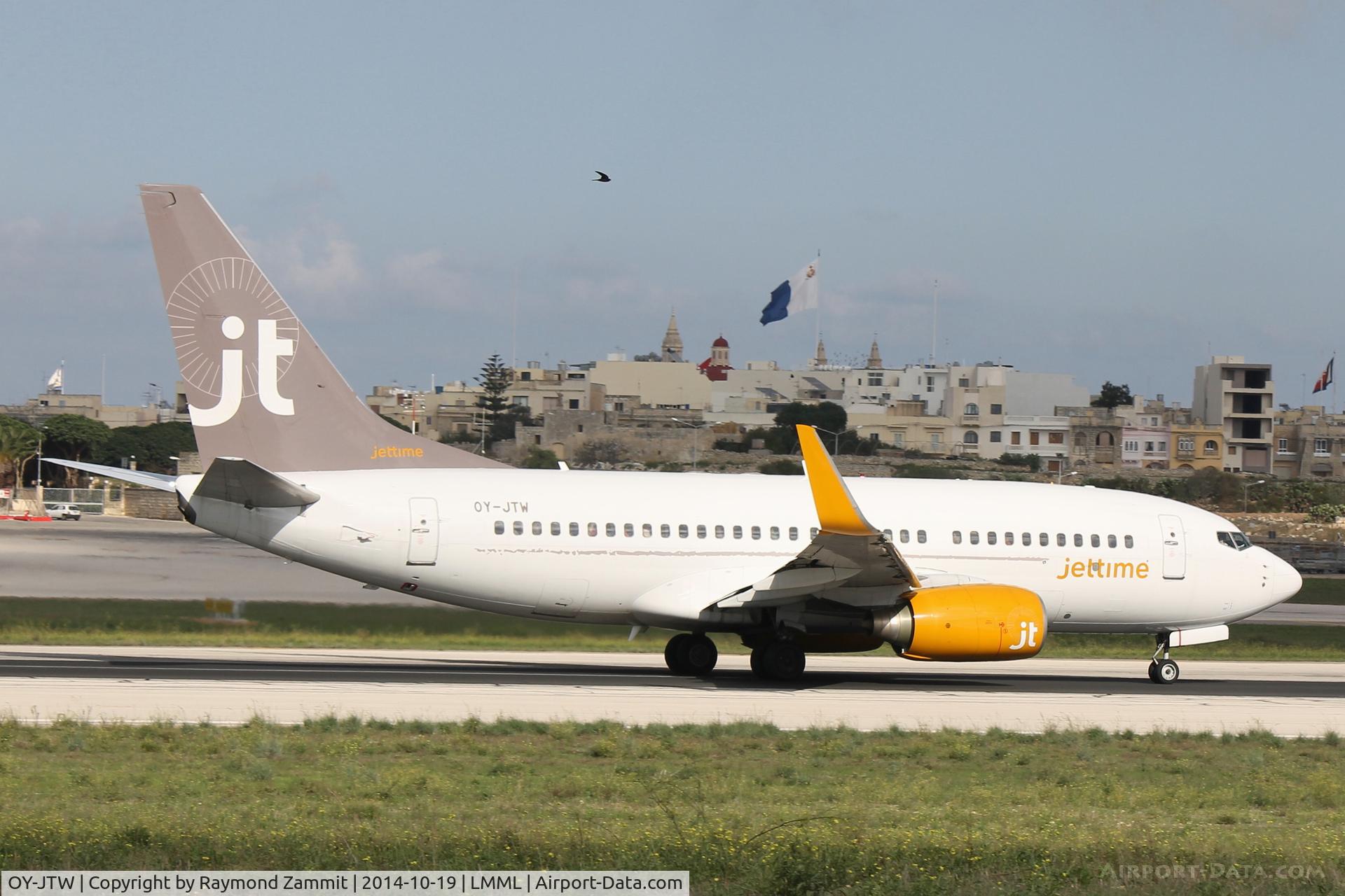 OY-JTW, 1999 Boeing 737-7L9 C/N 28008, B737-700 OY-JTW Jettime