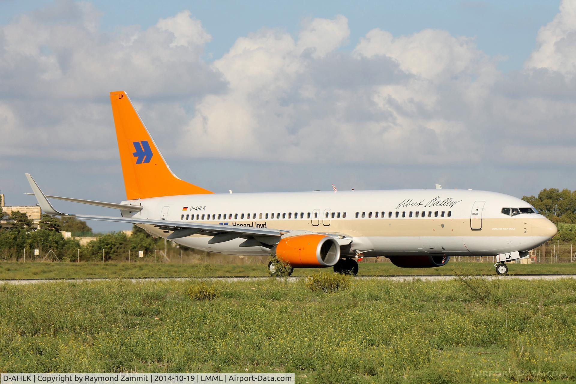 D-AHLK, 2008 Boeing 737-8K5 C/N 35143, B737-800 D-AHLK Hapag LLoyd