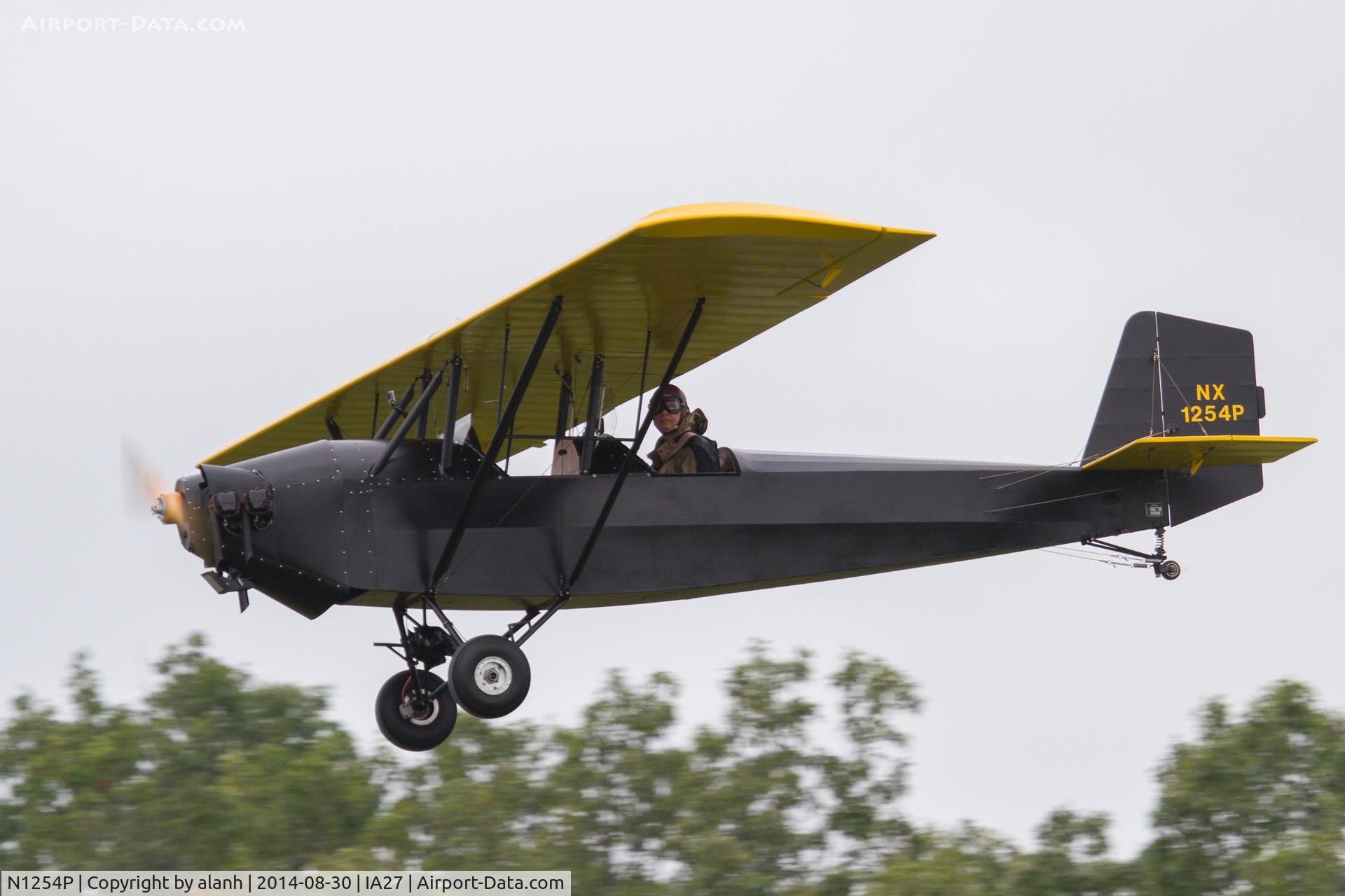N1254P, 2014 Pietenpol Air Camper C/N 1001, Overhead Antique Airfield, unable to land with the runway waterlogged and closed