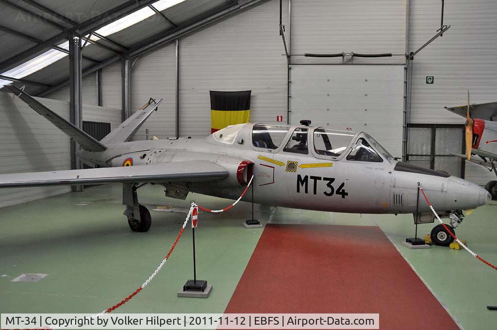 MT-34, Fouga CM-170R Magister C/N 291, at Florennes