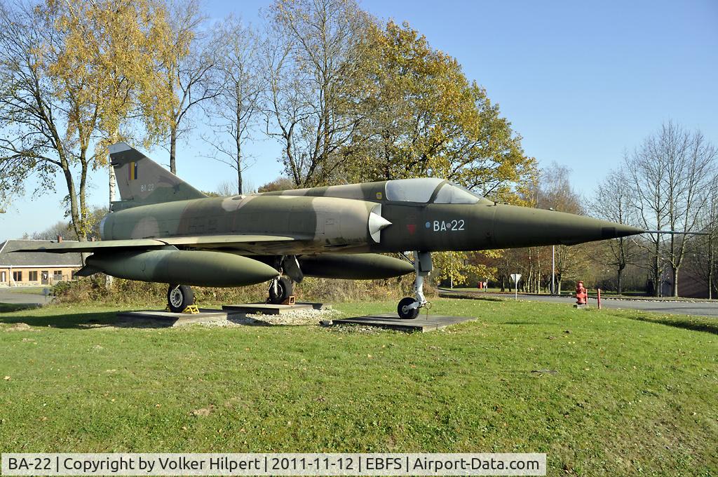 BA-22, Dassault Mirage 5BA C/N 22, at Florennes