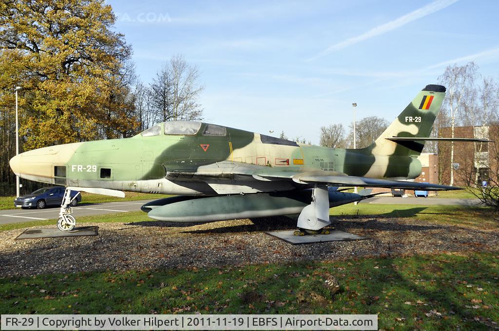 FR-29, 1951 Republic RF-84F Thunderflash C/N 160, at Florennes
