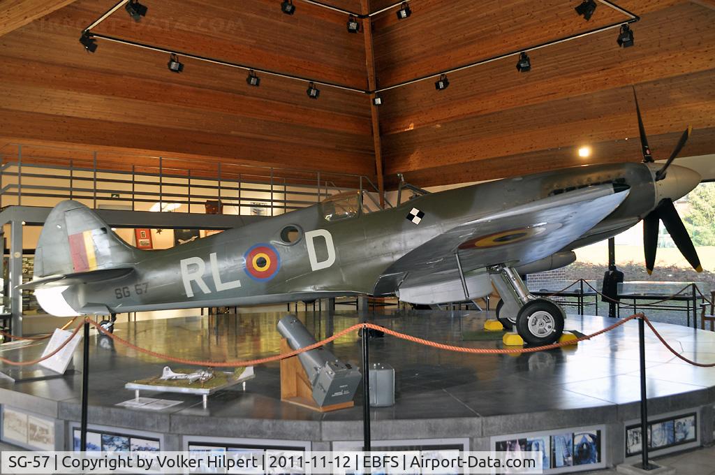 SG-57, Supermarine 379 Spitfire FR.14E C/N 6S/432331, at Florennes
