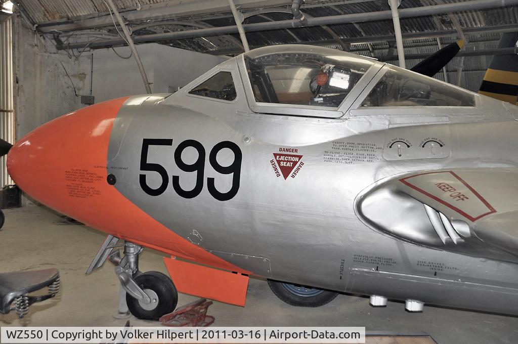 WZ550, 1953 De Havilland DH-115 Vampire T.11 C/N 15109, at Malta