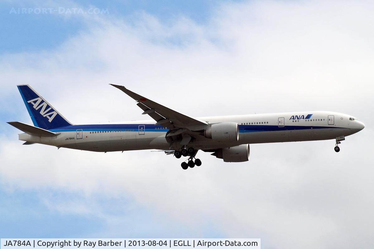 JA784A, 2009 Boeing 777-381/ER C/N 37950, Boeing 777-381ER [37950] (All Nippon Airways) Home~G 04/08/2013. On approach 27RL.