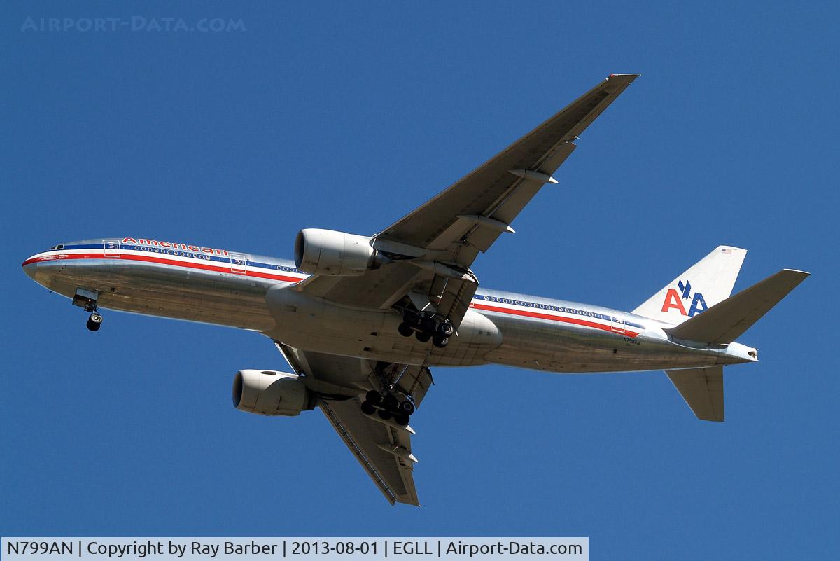 N799AN, 2001 Boeing 777-223 C/N 30258, Boeing 777-223ER [30258] (American Airlines) Home~G 01/08/2013. On approach 27R.
