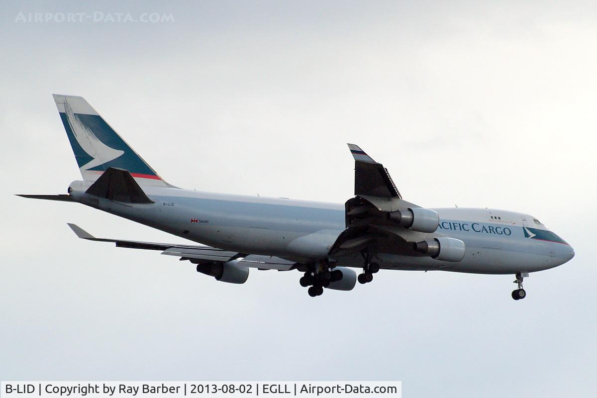 B-LID, 2009 Boeing 747-467F/SCD C/N 36869, Boeing 747-467ERF [36869] (Cathay Pacific Cargo) Home~G 02/08/2013. On approach 27L.