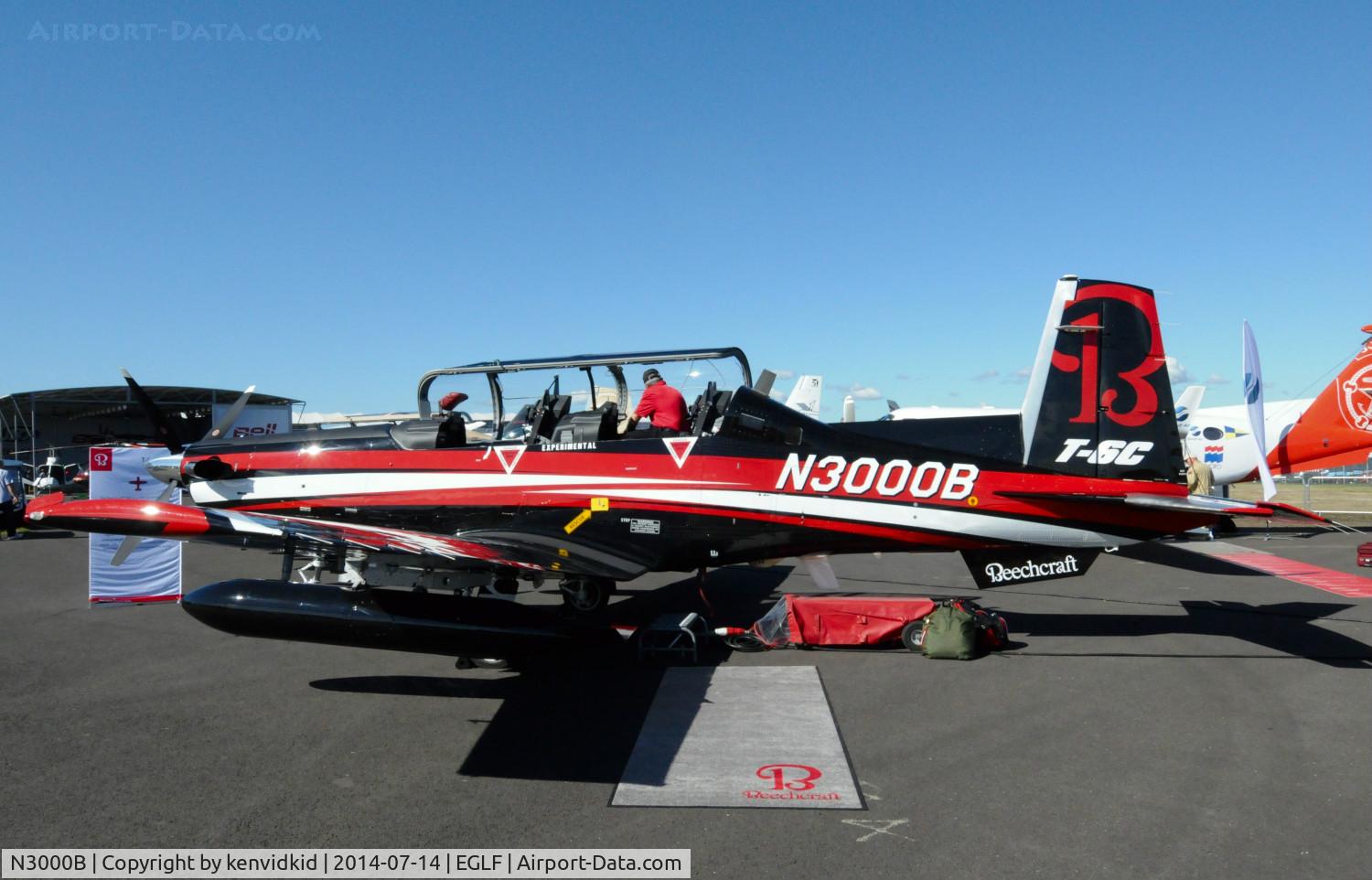 N3000B, 2006 Raytheon 3000 (T-6) C/N PH-1, On static display at FIA 2014.
