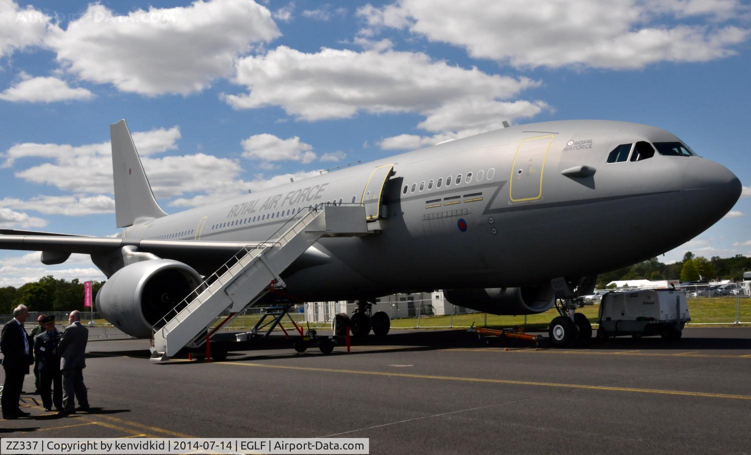 ZZ337, 2012 Airbus KC3 Voyager (A330-243MRTT) C/N 1390, On static display at FIA 2014 for one day only.