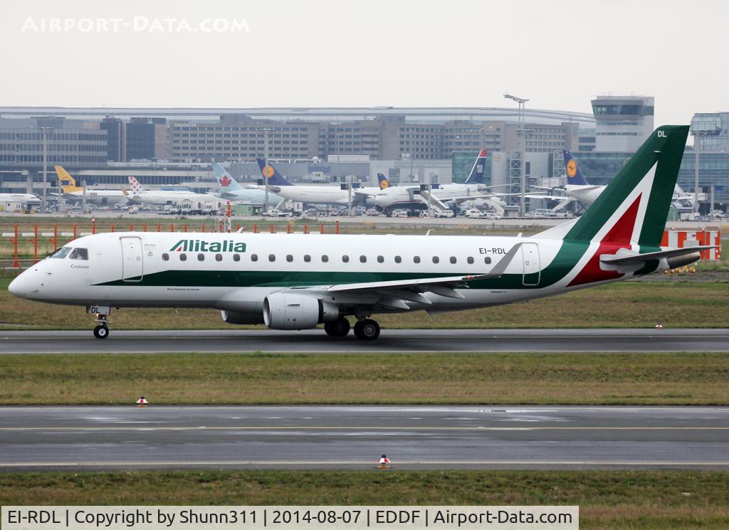 EI-RDL, 2012 Embraer 175STD (ERJ-170-200STD) C/N 17000345, Taxiing holding point rwy 18 for departure...