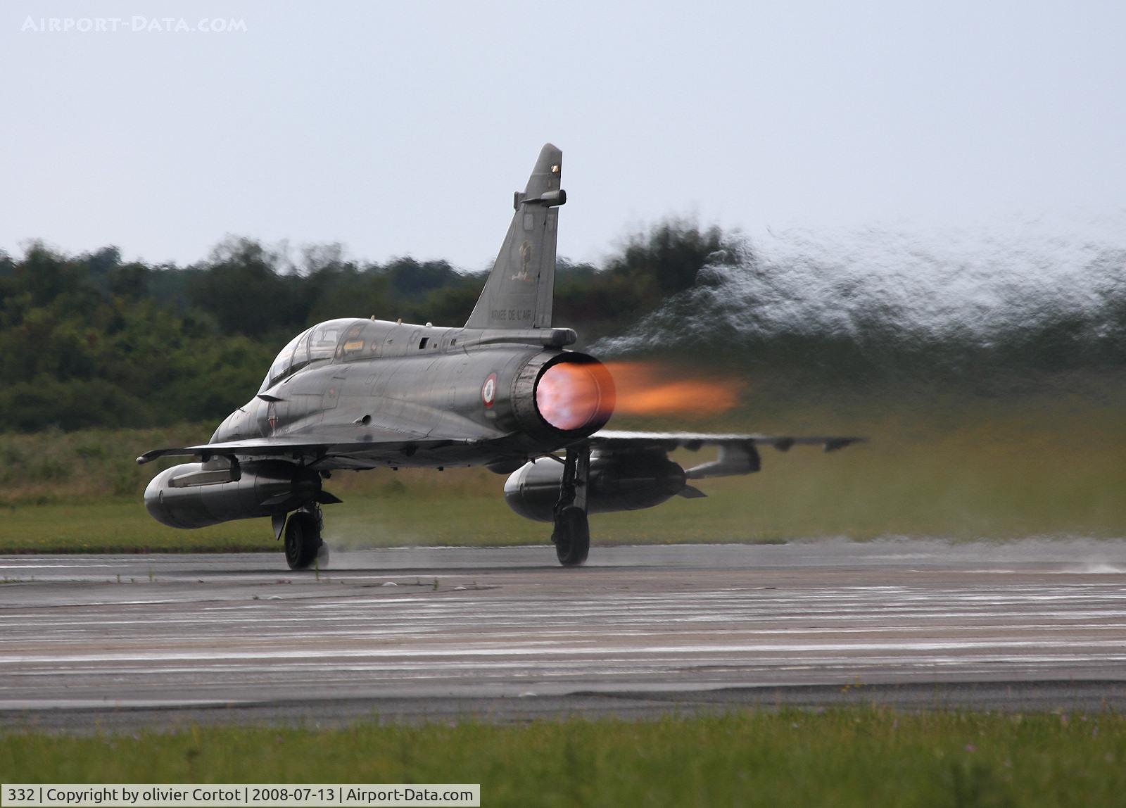 332, Dassault Mirage 2000N C/N Not found 332, full afterburner ! Avord airshow 2008