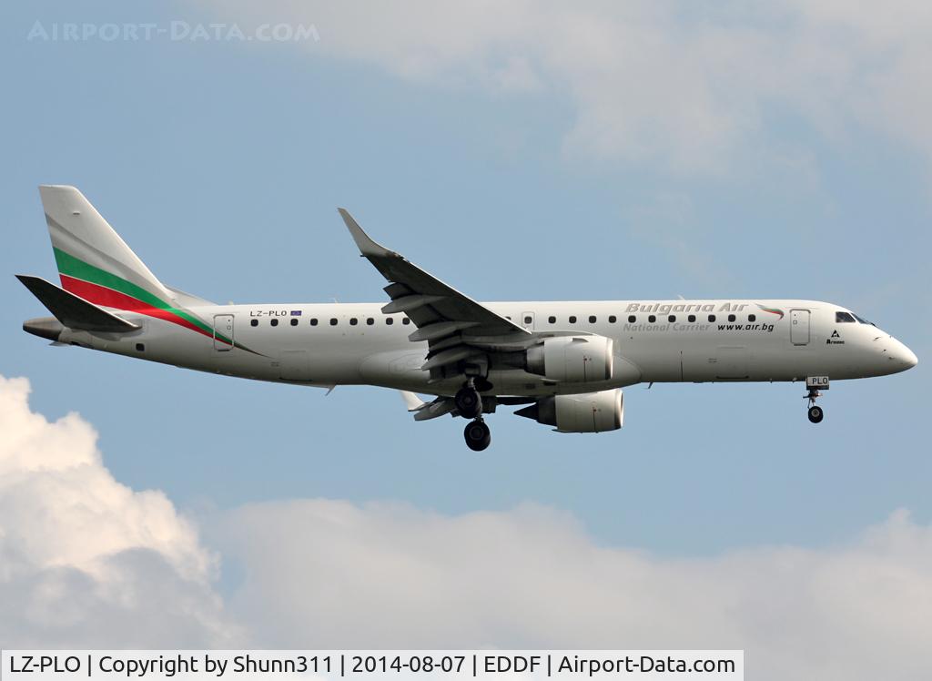 LZ-PLO, 2012 Embraer 190AR (ERJ-190-100IGW) C/N 19000584, Landing rwy 25L