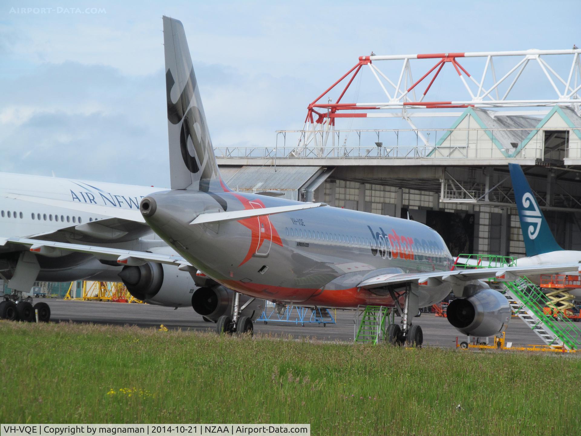VH-VQE, 2008 Airbus A320-232 C/N 3495, In for some checks with Air NZ