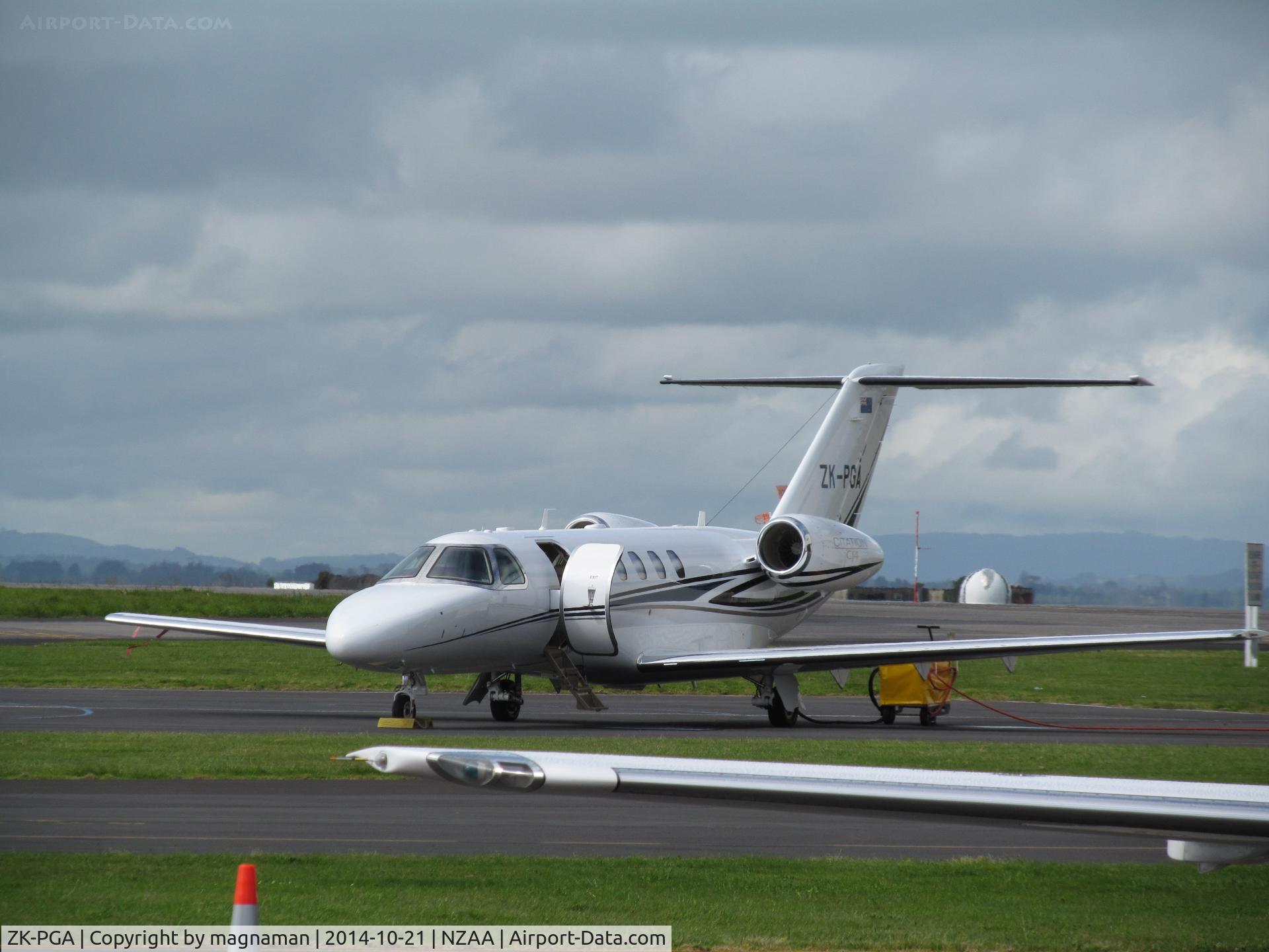 ZK-PGA, 2012 Cessna 525C CitationJet CJ4 C/N 525C-0112, different angle today - outside its base hangar.

Loads of good views to see aircraft close up at AKL. Just be sensible and follow signs and do not try to enter any restricted areas.
