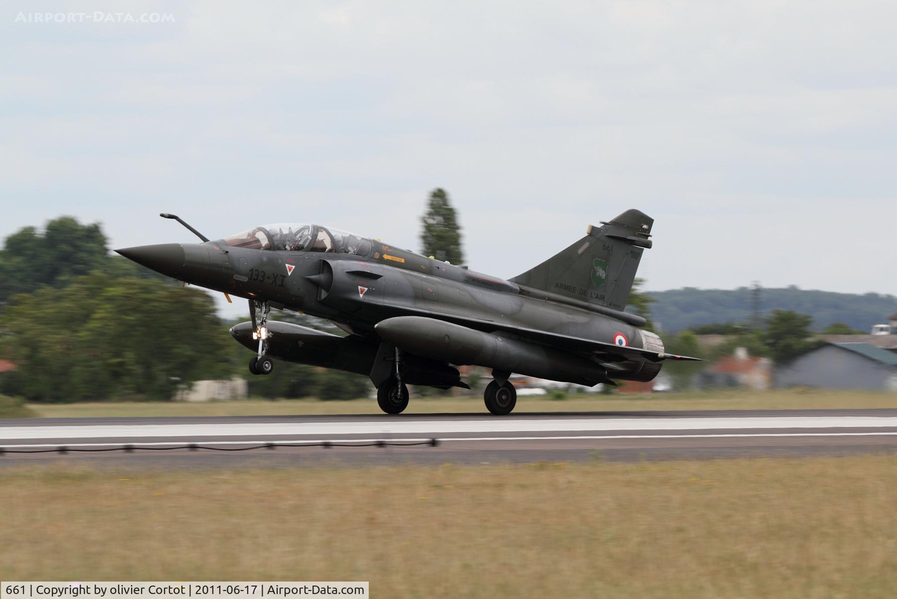 661, Dassault Mirage 2000D C/N 535, Landing at Saint Dizier